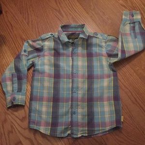 Like-new zip and button Ted Baker shirt. Age 4-5.